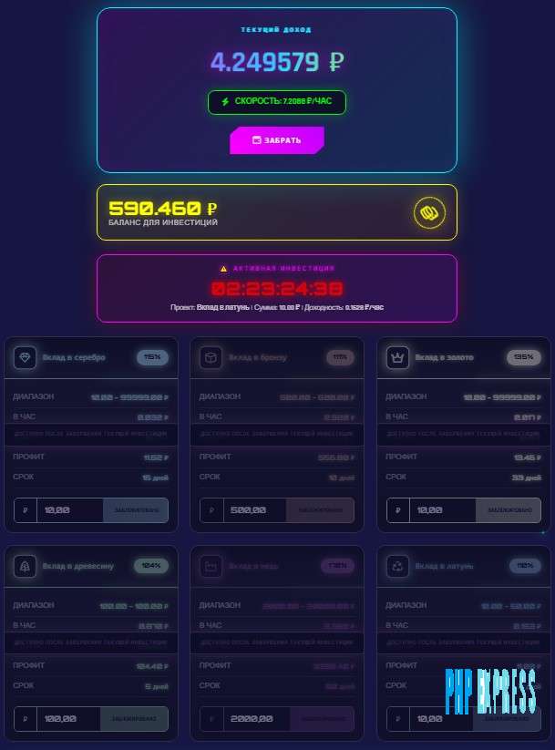 Модуль инвестиционной игры для FastCore
