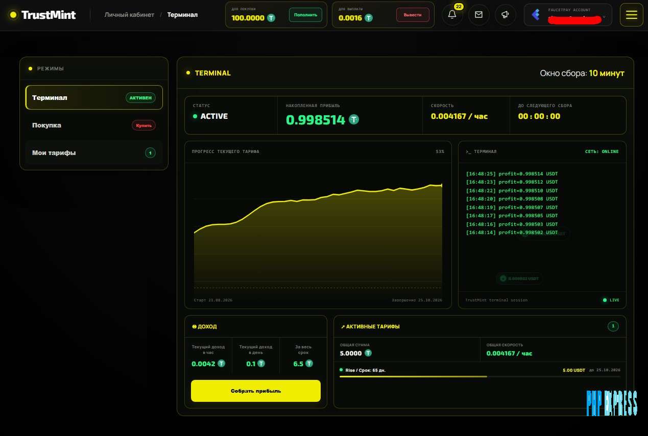 CRYPTO TRUST MINT - Terminal