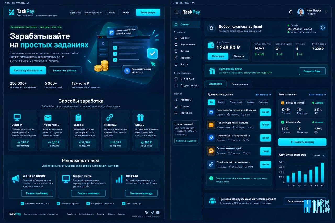 Скрипт букса TaskPay